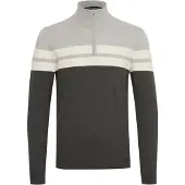 Blend Trui 'Naresh' antraciet / stone grey / wit