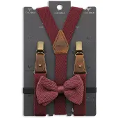 Sir Redman SR26002 ( SRCOMBIKIDS2602B ) Kids bretels combi pack Mr Buck Burgundy