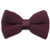 Sir Redman SR24084 ( SRBOWTIE24084 ) gebreide strik aubergine