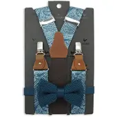 Sir Redman SR20027 ( SRCOMBI20027B ) bretels combi pack Paisley Sketch blauw