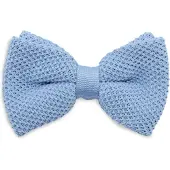 Sir Redman SR24003 ( SRBOWTIE24003 ) gebreide strik lichtblauw