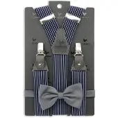 Sir Redman SR20007 ( SRCOMBI20007B ) bretels combi pack Striped Gent grijs