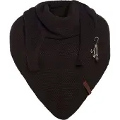 Knit Factory Coco Omslagdoek/Sjaal - Donkerbruin - 190x85 cm