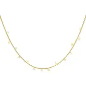 Yehwang - Ketting Hangende Sterretjes - Goud - Stainless Steel