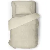 Eleganzzz Dekbedovertrek Teddy Rib Fleece - beige 140x200/220cm
