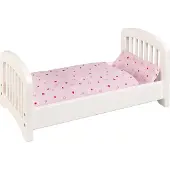 Goki Poppenbed - Beddengoed Niet Inbegrepen - 54X29X25Cm - Wit - 3 Jaar