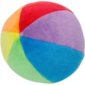 Goki Fluwelen Bal Met Ratel 10cm