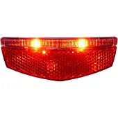 Edge Achterlicht fiets Slimline - - Rood - 20 mm dik - Montage 50-80 mm - 2 rode LED's - Zichtbaarheid 500 m