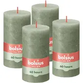 Bolsius stompkaars Rustiek (Ø6,8x13 cm) (set van 4)