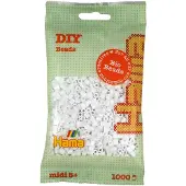Hama bio strijkkralen - wit (001), 1000st.