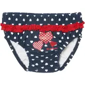 Playshoes Uv-bescherming Luierbroek Luierbroek Harten Aan Knop Marine | Maat: 86/92
