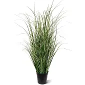 Maxifleur Kunstplanten Kunst Rietgras plant 80cm - groen/crème
