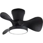 CristalRecord Plafondventilator Moll Mini Ø 56 cm zwart