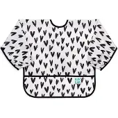 BUMKINS - Sleeved Bib | Baby Mouwslab - Hearts (6-24 maanden)