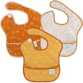 BUMKINS - SuperBib Baby Slab (3 stuks) - Desert Boho (Grounded, Sunshine, Wander) (6-24 maanden)