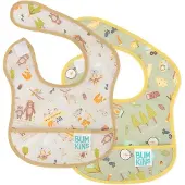 BUMKINS - Starter Bib | Baby Slab (2 stuks) - Camp Friends & Camp Gear (3-9 maanden)