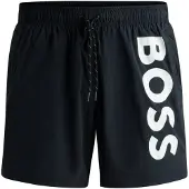 BOSS Zwemshorts 'Octopus' zwart / wit