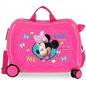 Disney Disneyvoor mannen/jongens. 22398E1 Minnie Happy Helpers Ride-on Koffer 2 multidirectionele wielen -38x55x20cm (OSFA), Casual, Roze, Syntheti
