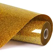 Loklik Heat Transfer Vinyl Glitter - Golden - 30.5 x 90 cm
