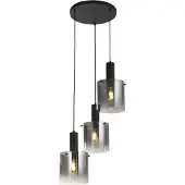 Searchlight Hanglamp Sweden 3-lichts 150cm Multi-Drop Smoked