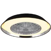 RL LIVE YOUR LIGHT REALITY VARBERG - Ventilator - Zwart - incl. 1x SMD 30W