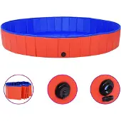 vidaXL Hondenzwembad inklapbaar 200x30 cm PVC rood