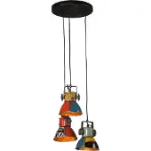 vidaXL Hanglamp, 25W, Meerkleurig, 30x30x100 cm, E27