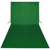 vidaXL Fotostudioset met softboxlampen, achtergrond en reflector