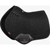 LeMieux Zadeldek Suède Close Contact Square Springen Blauw