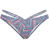 LASCANA Bikinibroek 'Lisa' duifblauw / lichtblauw / abrikoos / lichtroze