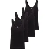 Schiesser Top ' Cotton Essentials ' zwart