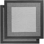 De Witte Lietaer Theedoeken De Witte Lietaer Pied De Poule Black (2 stuks)