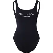 Marc O'Polo Badpak 'Essentials' zwart / wit