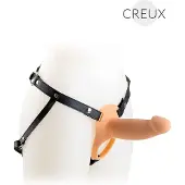 Virgite - Holle Strap-on - Lichte Huidskleur L