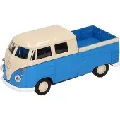 Volkswagen Speelgoed blauwe volkswagen t1 pick up auto 1:36