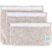 BUMKINS - Clear Front Travel Bags | Reistasjes met Doorzichtig Venster (3 stuks) - Wander