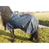 GPD Regendeken luxe 0 gram Navie Ruit paardendeken-165