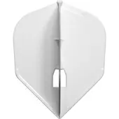 L-Style Champagne Flight L3 Shape Solid White - Dart Flights