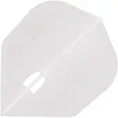 L-Style Champagne Flight L3 Shape Clear White - Dart Flights