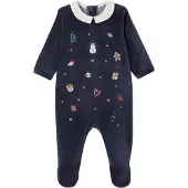 Vertbaudet Kerstpyjama voor baby's marineblauw