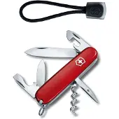 Victorinox Spartan Zwitsers Zakmes+lanyard - 12 Functies - Rood/zwart