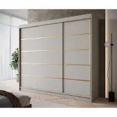 Meubella - Kledingkast Eagle - Beige - 250 cm