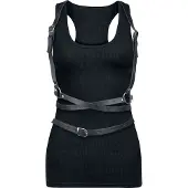 Banned - Gothic Harness - Rhune Harness - voor Vrouwen - zwart | Maat Standard