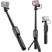 Telesin Powerbank Selfie Stick Statief met Remote voor GoPro