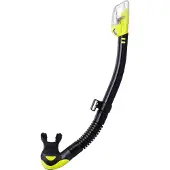 Tusa Hyperdry Elite II – Premium snorkel met droogtop systeem en hypoallergene siliconen mondstuk – Zwart/Geel – SP0101QB FY