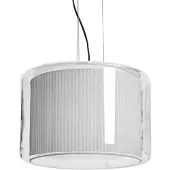 Marset Mercer Suspension Lamp Ø: 44 cm X H: 29 cm | Pearl white