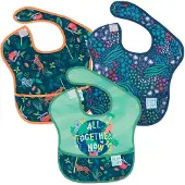 BUMKINS - SuperBib Baby Slab (3 stuks) - All Together Now, Jungle, Animal Prints (6-24 maanden)