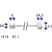 Elvedes Câble Dérailleur Shimano Compteur 2 / Suntour 6400