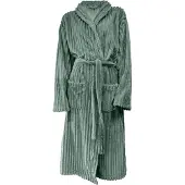 Eleganzzz Teddy Rib Fleece Badjas - olive green - M