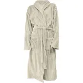 Eleganzzz Teddy Rib Fleece Badjas - beige - L